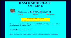 Desktop Screenshot of hamclass.net
